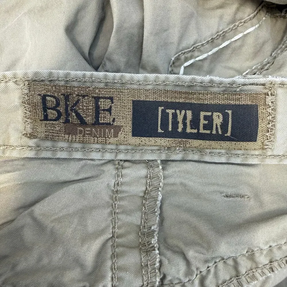 BKE Buckle Tyler Khaki Pants Men's Size 34 L Beige Tan Straight Leg Casual